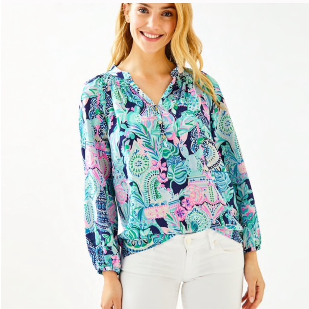 Lilly Pulitzer ‘Looking Sharp’ Elsa Top- NWT